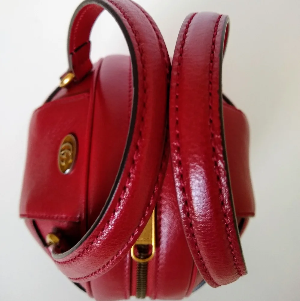 GUCCI Red Mini Tifosa Ball Bag - Authentic NWT - Picture 8 of 16
